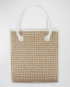 推荐Mini North-South Raffia Tote Bag商品