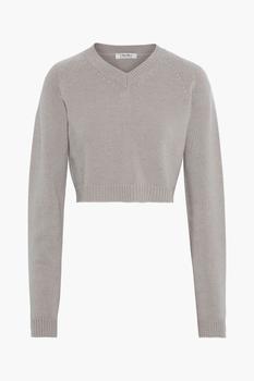 Max Mara | Pioggia cropped cutout cashmere sweater商品图片,3折