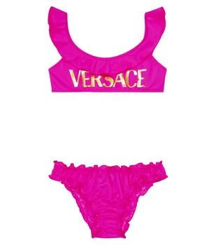 Versace | Logo荷叶边饰比基尼,商家MyTheresa CN,价格¥1200