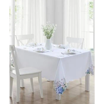Spring Hydrangea Bouquet Cutwork Tablecloth