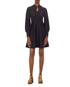 sandro dress, Sandro | Louise Fit And Flare Dress商品图片 5折, 独家减免邮费
