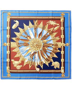爱马仕丝巾, [二手商品] Hermes | Hermes "Cuillers D'Afrique," by Caty Latham Silk Scarf (Authentic Pre-Owned)商品图片 