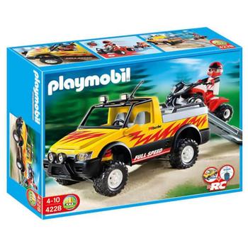 推荐Playmobil 4x4 Pick-up with Quad (4228)商品