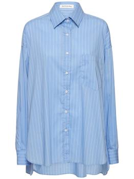 商品The Frankie Shop | Georgia Striped Cotton Poplin Shirt,商家LUISAVIAROMA,价格¥533图片