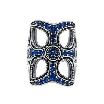 商品Konstantino | Konstantino Sterling Silver And Blue Spinel Ring Sz 7 DMK2035-478S7,商家Shopworn,价格¥1064图片