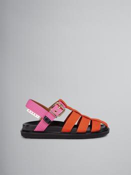 推荐MARNI WOMEN BUCKLED FLAT SANDALS ZO084商品