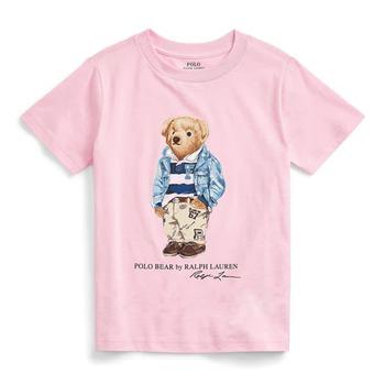推荐Polo Ralph Lauren Kids Pink Polo Bear Cotton T-shirt, Size 6Y商品