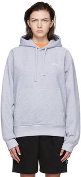 STUSSY | Grey Cotton Hoodie商品图片,