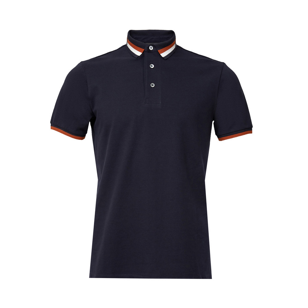 转运珠, Emporio Armani | EMPORIO ARMANI 男士蓝色棉质弹力珠地 Polo 衫 6H1FF4-1JPTZ-0920商品图片 独家减免邮费