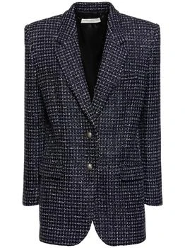 推荐Oversized Sequined Tweed Jacket商品
