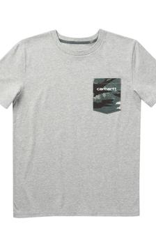 Carhartt | (CA6264) SS Pocket T-Shirt - Grey Heather商品图片,5.4折×额外6折, 额外六折