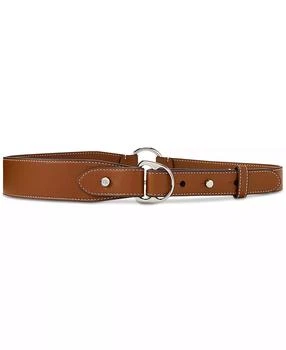 Ralph Lauren | Equestrian D-Ring Leather Belt,商家Macy's,价格¥629