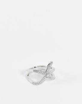 推荐ASOS DESIGN ring with star fish design in silver tone商品