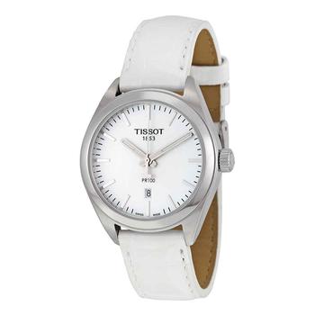 Tissot | PR100 White Dial White Leather Ladies Watch T1012101603100商品图片,6折