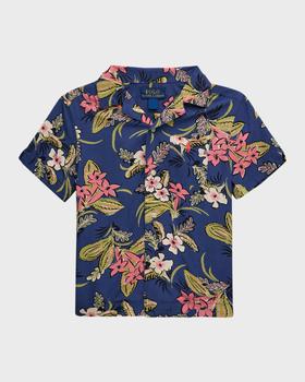商品Ralph Lauren | Boy's Tropical-Print Button Down Shirt, Size 2-7,商家Neiman Marcus,价格¥352图片