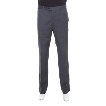 [二手商品] Armani | Armani Collezioni Grey Wool Tailored Trousers 4XL商品图片,4.6折