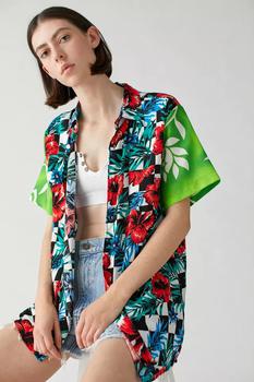 Urban Renewal | Urban Renewal Remade Pieced Tropical Shirt商品图片,2折, 1件9.5折, 一件九五折