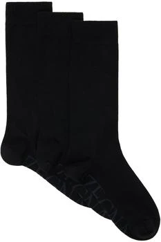 Zegna | Three-Pack Black High Performance Socks 