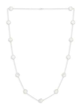 推荐Mother-Of-Pearl Clover Flower Charm Necklace商品