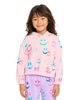 Chaser, Chaser | Girls' Smiley Fleece Hoodie - Little Kid商品图片 额外9折, 额外九折