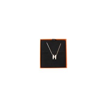商品Hermes | Hermes Pop H Pendant Necklace Rose Gold HW White,商家NOBLEMARS,价格¥4537图片