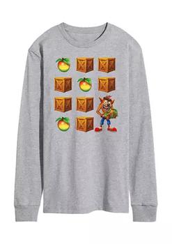 推荐Wumpa Crates Graphic Long Sleeve T-Shirt商品