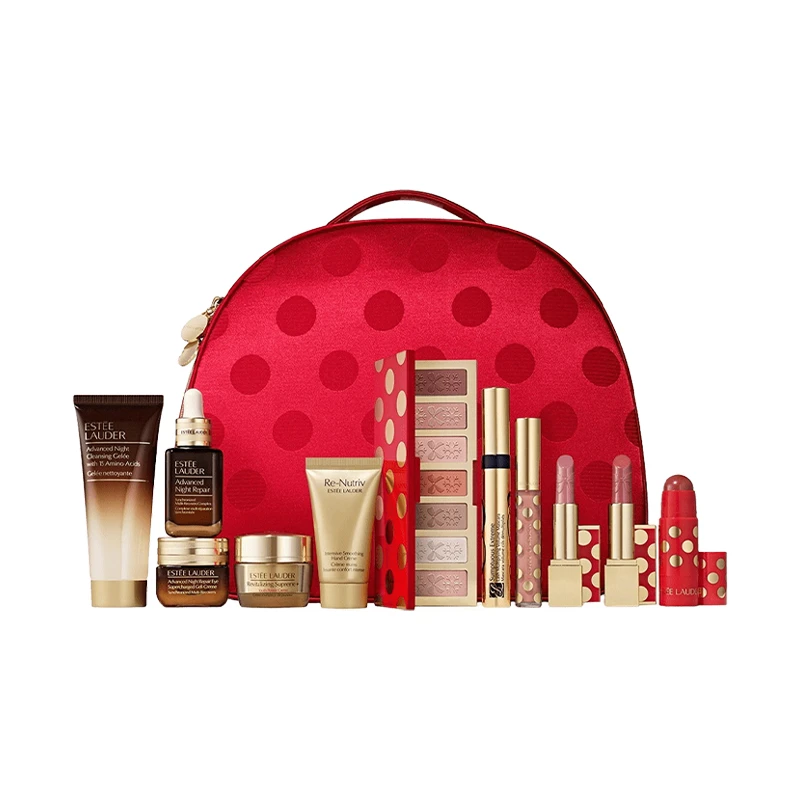 Estée Lauder | 雅诗兰黛圣诞限定套装礼包 11件护肤彩妆+化妆包1个,商家VP FRANCE,价格¥1089