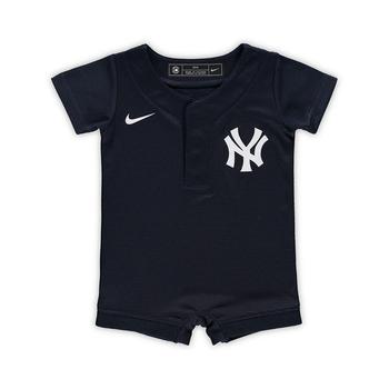 NIKE | Newborn and Infant Boys and Girls Navy New York Yankees Official Jersey Romper商品图片,