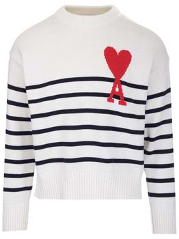 ami毛衣真假, AMI | Ami Alexandre Mattiussi Men's White Other Materials Sweater商品图片 