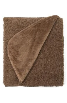 NORTHPOINT | Solid Faux Fur & Faux Shearling Throw,商家Nordstrom Rack,价格¥79