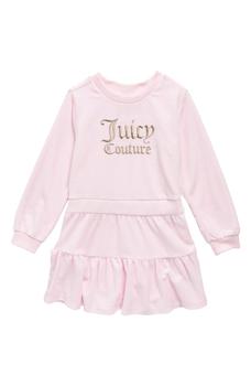 商品Juicy Couture | Kids' Embroidered Logo Long Sleeve Velour Dress,商家Nordstrom Rack,价格¥147图片