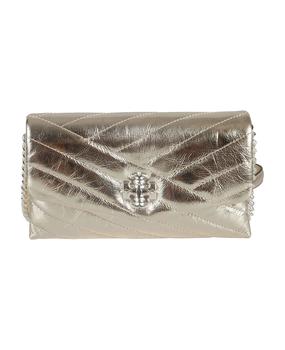 tory burch kira链条包, Tory Burch | Kira Chevron Metallic Chain Wallet商品图片 9折
