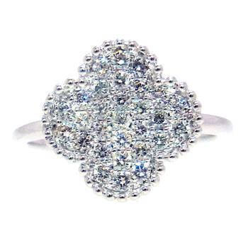 商品New J Collection Fine Jewellery Ring W / Diamond29 Rddi 0.44 Ct18kw 3.81 Gm 18kt White Gold Silver图片