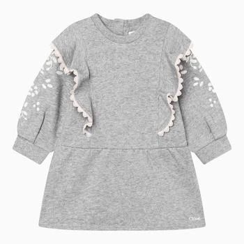 推荐Grey melange dress with embroideries商品