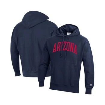CHAMPION | Men's Navy Arizona Wildcats Team Arch Reverse Weave Pullover Hoodie 独家减免邮费