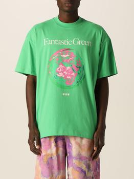 推荐Fantastic Green Msgm T-shirt in organic cotton商品