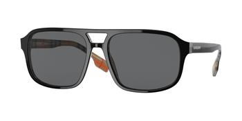 Burberry | Burberry Francis Dark Gray Navigator Mens Sunglasses BE4320 383887 58商品图片,4.7折