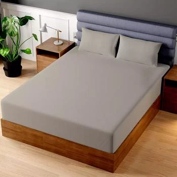 Superity Linen | 100% Premium Cotton Fitted Sheet - Soft and Breatheable - 200 Thread Count - California King Size - Taupe,商家Macy's,价格¥202