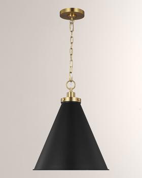 商品Chapman & Myers for Generation Lighting | Wellfleet Medium Cone Pendant,商家Neiman Marcus,价格¥3148图片