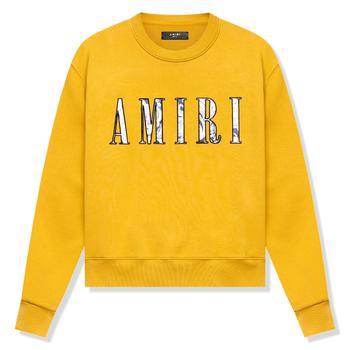 amiri卫衣, AMIRI | Amiri Paisley Core Logo Yellow Sweatshirt商品图片 8.3折