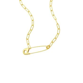 ADORNIA | Safety Pin Paper Clip Necklace,商家Macy's,价格¥127