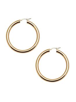 商品Loren Stewart | Tru 14K-Yellow-Gold Vermeil Hoop Earrings,商家Saks Fifth Avenue,价格¥1665图片