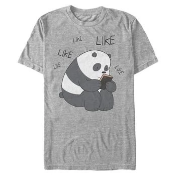 推荐Men's We Bare Bears Like Like Like Texting Short Sleeve T- shirt商品