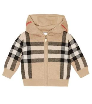 Burberry | Baby Check zip-up hoodie 
