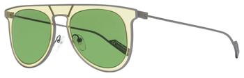 Salvatore Ferragamo | Salvatore Ferragamo Men's Aviator Sunglasses SF209SM 759 Sand/Matte Gunmetal 53mm商品图片,1.9折