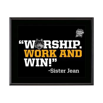 Fanatics Authentic | Loyola Chicago Ramblers 2018 NCAA Men's Basketball Tournament Final Four Bound Sister Jean Worship. Work and Win! 10.5" x 13" Sublimated Plaque,商家Macy's,价格¥225