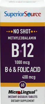 商品Superior Source Vitamin B-12 Methylcobalamin 1000 mcg图片