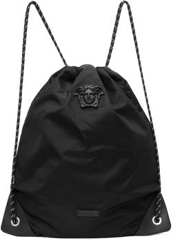 Versace | Black 'La Medusa' Drawstring Backpack商品图片,