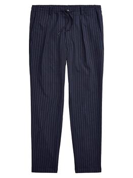 Tapered Pinstripe Linen-Blend Pants product img