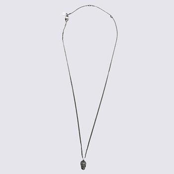 Alexander McQueen | SILVER-TONE BRASS NECKLACE商品图片,7.4折